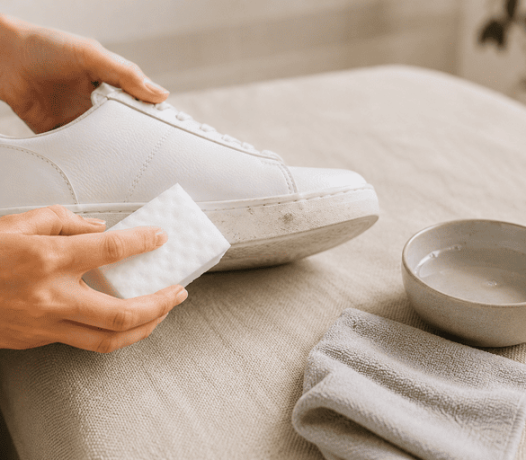 Schuhe reinigen mit Schmutzradierer - so werden Sohlen in wenigen Minuten sauber
