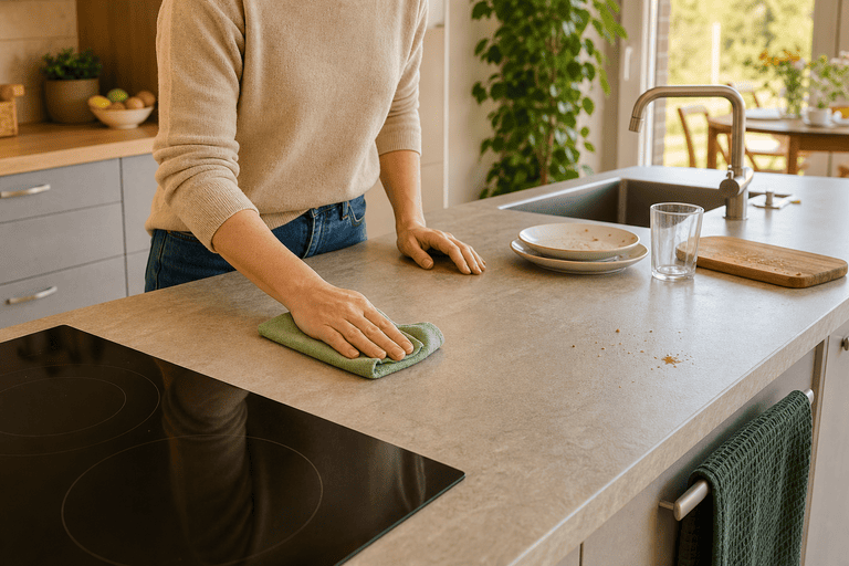 Küche schnell putzen: Unsere realistische 10-Minuten-Routine