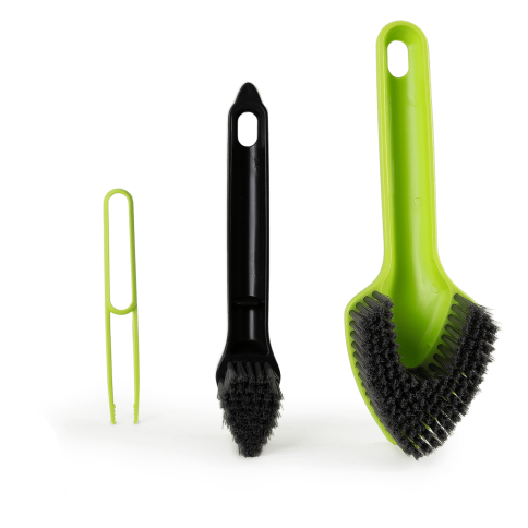 3-in-1 Badbürste Grün – Fliesen, Fugen & Abfluss sauber