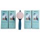 Verschlussclip 4er Set Blau-Rosa – Für Mehl, Reis, Müsli & mehr