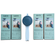Verschlussclip 4er Set Blau – Für Mehl, Reis, Müsli & mehr