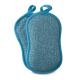 Blaue Putzschwämme für die Küche, 2er Set